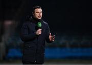 8 January 2021; eir Sport presenter Tommy Bowe during the Guinness PRO14 match between Leinster and Ulster at the RDS Arena in Dublin. Photo by Seb Daly/Sportsfile