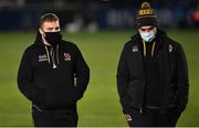 8 January 2021; Eric O’Sullivan, left, and Tom O’Toole of Ulster ahead of the Guinness PRO14 match between Leinster and Ulster at the RDS Arena in Dublin. Photo by Ramsey Cardy/Sportsfile