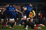 8 January 2021; Caelan Doris of Leinster is tackled by John Cooney of Ulster during the Guinness PRO14 match between Leinster and Ulster at the RDS Arena in Dublin. Photo by Ramsey Cardy/Sportsfile