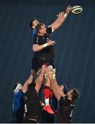 8 January 2021; Kieran Treadwell of Ulster contests possession in the lineout with Jack Conan of Leinster during the Guinness PRO14 match between Leinster and Ulster at the RDS Arena in Dublin. Photo by Brendan Moran/Sportsfile