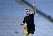 22 November 2020; Referee Kevin Jordan during the Nickey Rackard Cup Final match between Donegal and Mayo at Croke Park in Dublin. Photo by Piaras Ó Mídheach/Sportsfile