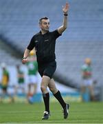 22 November 2020; Referee Kevin Jordan during the Nickey Rackard Cup Final match between Donegal and Mayo at Croke Park in Dublin. Photo by Piaras Ó Mídheach/Sportsfile