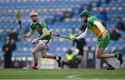 22 November 2020; Jason Coyne of Mayo in action against Stephen Gillespie of Donegal during the Nickey Rackard Cup Final match between Donegal and Mayo at Croke Park in Dublin. Photo by Piaras Ó Mídheach/Sportsfile