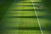 22 November 2020; Brian Morley of Mayo and Mark Callaghan of Donegal during the Nickey Rackard Cup Final match between Donegal and Mayo at Croke Park in Dublin. Photo by Piaras Ó Mídheach/Sportsfile