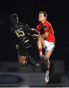 9 January 2021; Mike Haley of Munster in action against John Porch of Connacht during the Guinness PRO14 match between Connacht and Munster at the Sportsground in Galway. Photo by David Fitzgerald/Sportsfile