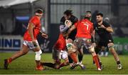 9 January 2021; Gavin Thornbury of Connacht, is tackled by Tadhg Beirne, left, and Peter O’Mahony of Munster during the Guinness PRO14 match between Connacht and Munster at the Sportsground in Galway. Photo by Sam Barnes/Sportsfile