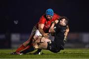 9 January 2021; Jack Carty of Connacht is tackled by Tadhg Beirne of Munster during the Guinness PRO14 match between Connacht and Munster at the Sportsground in Galway. Photo by David Fitzgerald/Sportsfile