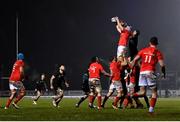 9 January 2021; Jean Kleyn of Munster and Gavin Thornbury of Connacht contest a lineout during the Guinness PRO14 match between Connacht and Munster at the Sportsground in Galway. Photo by Sam Barnes/Sportsfile