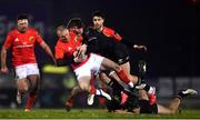 9 January 2021; Keith Earls of Munster is tackled by Peter Sullivan of Connacht during the Guinness PRO14 match between Connacht and Munster at the Sportsground in Galway. Photo by David Fitzgerald/Sportsfile