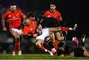 9 January 2021; Keith Earls of Munster is tackled by Peter Sullivan of Connacht during the Guinness PRO14 match between Connacht and Munster at Sportsground in Galway. Photo by David Fitzgerald/Sportsfile