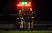 9 January 2021; Alex Wootton, left, and John Porch of Connacht during the Guinness PRO14 match between Connacht and Munster at Sportsground in Galway. Photo by David Fitzgerald/Sportsfile
