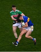 6 December 2020; Steven O'Brien of Tipperary in action against Matthew Ruane of Mayo during the GAA Football All-Ireland Senior Championship Semi-Final match between Mayo and Tipperary at Croke Park in Dublin. Photo by Sam Barnes/Sportsfile