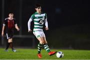 21 December 2020; John Ryan of Shamrock Rovers during the SSE Airtricity U17 National League Final match between Shamrock Rovers and Bohemians at the UCD Bowl in Dublin. Photo by Sam Barnes/Sportsfile