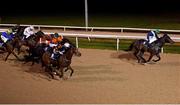 11 January 2021; The Highway Rat, right, with Gary Carroll up, leads the field on their way to winning the Follow Us On Twitter @DundalkStadium Maiden at Dundalk Stadium, in Louth. Photo by Seb Daly/Sportsfile