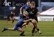 15 January 2021; Callum Reid of Ulster A is tackled by Patrick Patterson of Leinster A during the A Interprovincial match between Ulster A and Leinster A at Kingspan Stadium in Belfast. Photo by John Dickson/Sportsfile