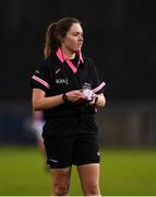 5 December 2020; Referee Siobhan Coyle during the TG4 All-Ireland Junior Ladies Football Championship Final match between Fermanagh and Wicklow at Parnell Park in Dublin. Photo by Matt Browne/Sportsfile