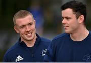 18 January 2021; Dan Leavy, left, and James Ryan during Leinster Rugby squad training at UCD in Dublin. Photo by Ramsey Cardy/Sportsfile
