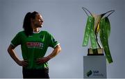 20 January 2021; Peamount United captain Áine O'Gorman at the announcement of SSE Airtricity as new title sponsor of the Women’s National League and confirmation that Ireland’s largest provider of 100% green energy will renew their sponsorship of the Men’s SSE Airtricity League for the next two years. Photo by Stephen McCarthy/Sportsfile
