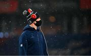 23 January 2021; Jonathan Sexton of Leinster walks the pitch as snow falls prior to the Guinness PRO14 match between Munster and Leinster at Thomond Park in Limerick. Photo by Eóin Noonan/Sportsfile