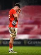 23 January 2021; A dejected Fineen Wycherley of Munster at the final whistle of the Guinness PRO14 match between Munster and Leinster at Thomond Park in Limerick. Photo by Eóin Noonan/Sportsfile
