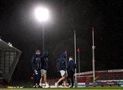 23 January 2021; Will Connors, left, and Scott Fardy of Leinster prior to the Guinness PRO14 match between Munster and Leinster at Thomond Park in Limerick. Photo by Ramsey Cardy/Sportsfile