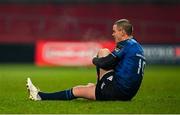 23 January 2021; Jonathan Sexton of Leinster after picking up an injury during the Guinness PRO14 match between Munster and Leinster at Thomond Park in Limerick. Photo by Ramsey Cardy/Sportsfile