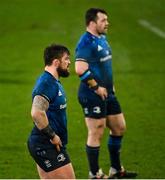 23 January 2021; Andrew Porter, left, and Cian Healy of Leinster during the Guinness PRO14 match between Munster and Leinster at Thomond Park in Limerick. Photo by Ramsey Cardy/Sportsfile