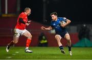 23 January 2021; Hugo Keenan of Leinster in action against Keith Earls of Munster during the Guinness PRO14 match between Munster and Leinster at Thomond Park in Limerick. Photo by Ramsey Cardy/Sportsfile