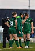 24 January 2021; Conor Fitzgerald, right, and Matt Healy of Connacht following the Guinness PRO14 match between Connacht and Ospreys at The Sportsground in Galway. Photo by Brendan Moran/Sportsfile