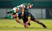 30 January 2021; Josh Wycherley of Munster tackles Marco Riccioni of Benetton Rugby during the Guinness PRO14 match between Benetton and Munster at Stadio Monigo in Treviso, Italy. Photo by Roberto Bregani/Sportsfile