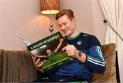 2 February 2021; Na Piarsaigh and Limerick Hurler William O’Donoghue at the launch of Sportsfile’s 2020 edition of A Season of Sundays. This year’s eagerly anticipated offering looks back at all the memories throughout a year like no other and is once again supported by Carroll’s of Tullamore. The 2020 edition captures the highs and lows of an incredible GAA season with another captivating and colourful look back on a season that hung in the balance because of the Covid-19 pandemic. An ideal gift for any GAA fan, the book is available at bookstores nationwide and online at www.sportsfile.com Photo by Diarmuid Greene/Sportsfile