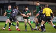 5 February 2021; Paul Boyle of Connacht is tackled by Rhodri Williams of Dragons during the Guinness PRO14 match between Dragons and Connacht at Rodney Parade in Newport, Wales. Photo by Mark Lewis/Sportsfile