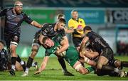5 February 2021; Oisin Dowling of Connacht is tackled by Huw Taylor of Dragons during the Guinness PRO14 match between Dragons and Connacht at Rodney Parade in Newport, Wales. Photo by Mark Lewis/Sportsfile