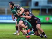 5 February 2021; Jonny Murphy of Connacht is tackled by Chris Coleman of Dragons during the Guinness PRO14 match between Dragons and Connacht at Rodney Parade in Newport, Wales. Photo by Mark Lewis/Sportsfile