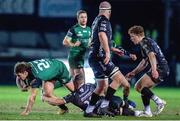 5 February 2021; Sean O'Brien of Connacht is tackled by Ellis Shipp of Dragons during the Guinness PRO14 match between Dragons and Connacht at Rodney Parade in Newport, Wales. Photo by Mark Lewis/Sportsfile