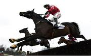 6 February 2021; Felix Desjy, near, with Jack Kennedy up, jumps the last during the Patrick Ward & Co. Solicitors Irish Arkle Novice Steeplechase on day 1 of the Dublin Racing Festival at Leopardstown Racecourse in Dublin. Photo by Harry Murphy/Sportsfile