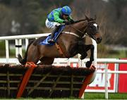 7 February 2021; Appreciate It, with Paul Townend up, jumps the last on their way to winning the Chanelle Pharma Novice Hurdle on day two of the Dublin Racing Festival at Leopardstown Racecourse in Dublin. Photo by Seb Daly/Sportsfile