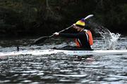 7 February 2021; Jon Simmons, Canoeing Ireland National Talent Development Coach and Head Junior Coach of Salmon Leap Canoe Club, during the final day of completing 7 marathons in 7 days in a kayak to help raise awareness and funds for the Jigsaw charity, a mental health charity for young people in Ireland, at Salmon Leap Canoe Club in Leixlip, Kildare. Donations can be made at: https://www.idonate.ie/fundraiser/11396494_7x7--7-marathons-in-7-days-for-jigsaw-in-a-kayak-.html Photo by Piaras Ó Mídheach/Sportsfile