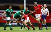 7 February 2021; Rob Herring of Ireland is tackled by Ken Owens of Wales during the Guinness Six Nations Rugby Championship match between Wales and Ireland at the Principality Stadium in Cardiff, Wales. Photo by Chris Fairweather/Sportsfile