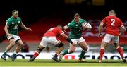 7 February 2021; Tadhg Furlong of Ireland in action against Taulupe Faletau of Wales during the Guinness Six Nations Rugby Championship match between Wales and Ireland at the Principality Stadium in Cardiff, Wales. Photo by Gareth Everett/Sportsfile