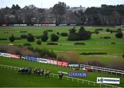 7 February 2021; A view of the field during the Coolmore National Hunt Sires Kew Gardens Irish EBF Mares INH Flat Race on day two of the Dublin Racing Festival at Leopardstown Racecourse in Dublin. Photo by Seb Daly/Sportsfile