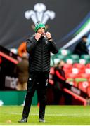 7 February 2021; Ireland forwards coach Paul O'Connell prior to the Guinness Six Nations Rugby Championship match between Wales and Ireland at the Principality Stadium in Cardiff, Wales. Photo by Gareth Everett/Sportsfile