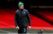 7 February 2021; Ireland forwards coach Paul O'Connell prior to the Guinness Six Nations Rugby Championship match between Wales and Ireland at the Principality Stadium in Cardiff, Wales. Photo by Gareth Everett/Sportsfile