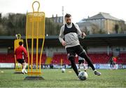 8 February 2021; Daniel Lafferty during a Derry City pre-season training session at the Ryan McBride Brandywell Stadium in Derry. Photo by Stephen McCarthy/Sportsfile