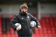 8 February 2021; Derry City academy director Paddy McCourt during a Derry City pre-season training session at the Ryan McBride Brandywell Stadium in Derry. Photo by Stephen McCarthy/Sportsfile