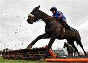 7 February 2021; The Jam Man, with Denis O'Regan up, during the William Fry Handicap Hurdle on day two of the Dublin Racing Festival at Leopardstown Racecourse in Dublin. Photo by Seb Daly/Sportsfile