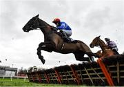 7 February 2021; Chavi Artist, with Sean O'Keeffe up, during the William Fry Handicap Hurdle on day two of the Dublin Racing Festival at Leopardstown Racecourse in Dublin. Photo by Seb Daly/Sportsfile