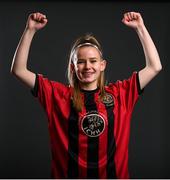 11 February 2021; Georgia Monks poses during the Bohemian FC portraits session ahead of the 2021 SSE Airtricity Women's National League season at the Oscar Traynor Coaching & Development Centre in Dublin. Photo by Stephen McCarthy/Sportsfile