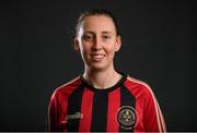 11 February 2021; Sinead O'Farrelly poses during the Bohemian FC portraits session ahead of the 2021 SSE Airtricity Women's National League season at the Oscar Traynor Coaching & Development Centre in Dublin. Photo by Stephen McCarthy/Sportsfile
