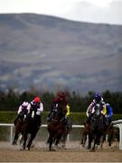 12 February 2021; Niamh Elizabeth, right, with Sorcha Woods up, leads the field during the Follow Us On Twitter @DundalkStadium Maiden at Dundalk Racecourse in Louth. Photo by Harry Murphy/Sportsfile